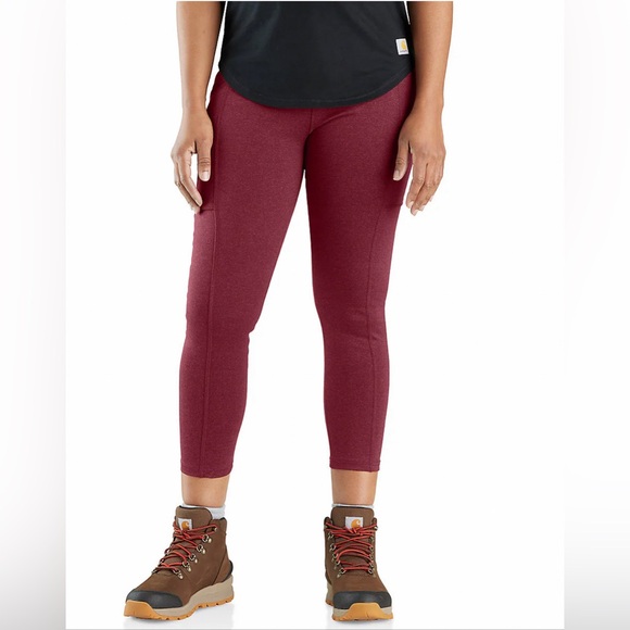 Carhartt  Women’s Force Fitted Lightweight Ankle Length Pockets Leggings Size 1X - Picture 1 of 16